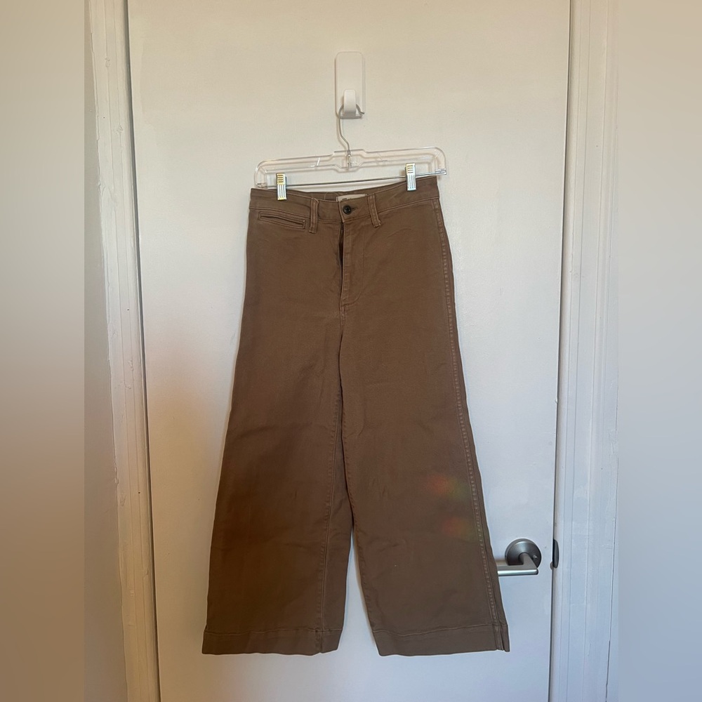 Madewell Light Brown Wide-Leg Pants Size 25